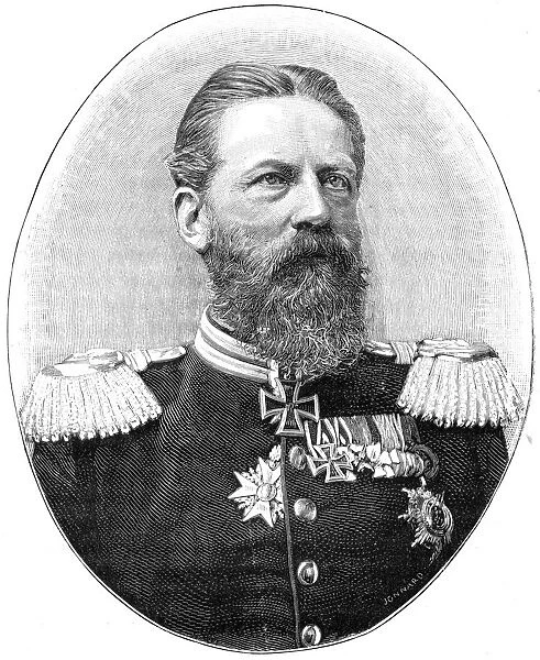 Frederick III, King of Prussia and Emperor of Germany while still Crown Prince, (1900).Artist: Reichard & Lindner