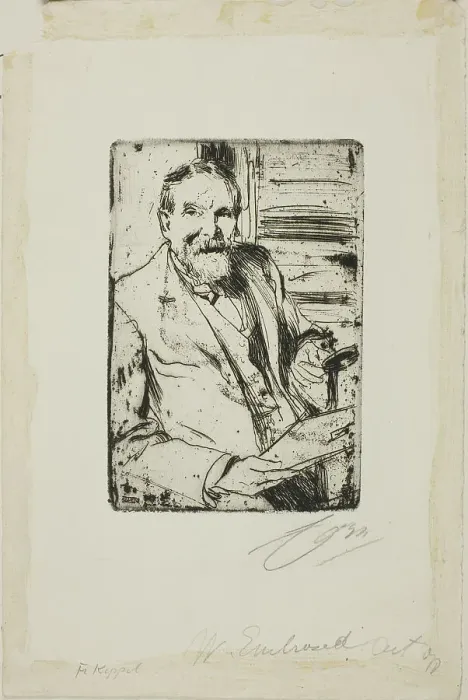 Framed Print : Frederick Keppel II, 1898. Creator: Anders Leonard Zorn Framed Print : Frederick Keppel II, 1898. Creator: Anders Leonard Zorn