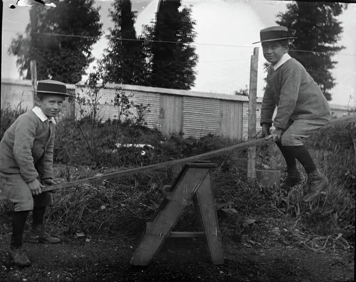 Framed Print : Frederick Robert L'Estrange on a see saw, c1895. Creator: Robert Augustus Henry L'Estrange. Frederick Robert L'Estrange on a see saw, c1895 Framed Print : Frederick Robert L'Estrange on a see saw, c1895. Creator: Robert Augustus Henry L'Estrange. Frederick Robert L'Estrange on a see saw, c1895