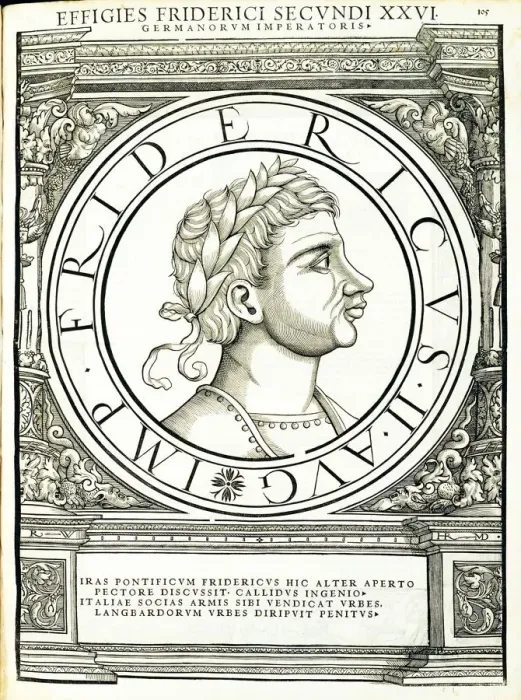 Framed Print : Fredericus II (1194 -1250), 1559 Framed Print : Fredericus II (1194 -1250), 1559