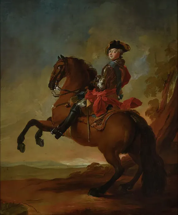 Framed Print : Frederik V, 1723-1766, King of Denmark and Norway, 18th century. Creator: Carl Gustaf Pilo Framed Print : Frederik V, 1723-1766, King of Denmark and Norway, 18th century. Creator: Carl Gustaf Pilo