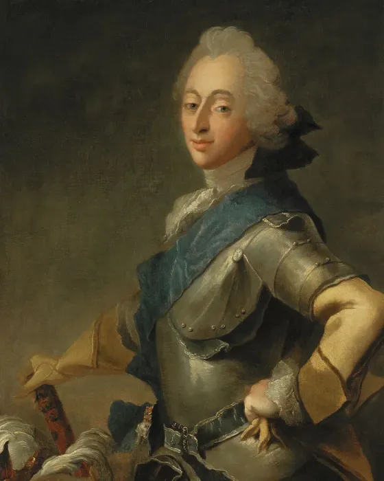 Framed Print : Frederik V, King of Denmark, mid-late 18th century. Creator: Carl Gustaf Pilo Framed Print : Frederik V, King of Denmark, mid-late 18th century. Creator: Carl Gustaf Pilo