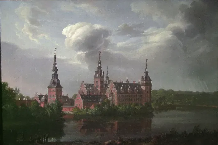 Framed Print : Frederiksborg Castle, 1814. Creator: Johan Christian Dahl Framed Print : Frederiksborg Castle, 1814. Creator: Johan Christian Dahl