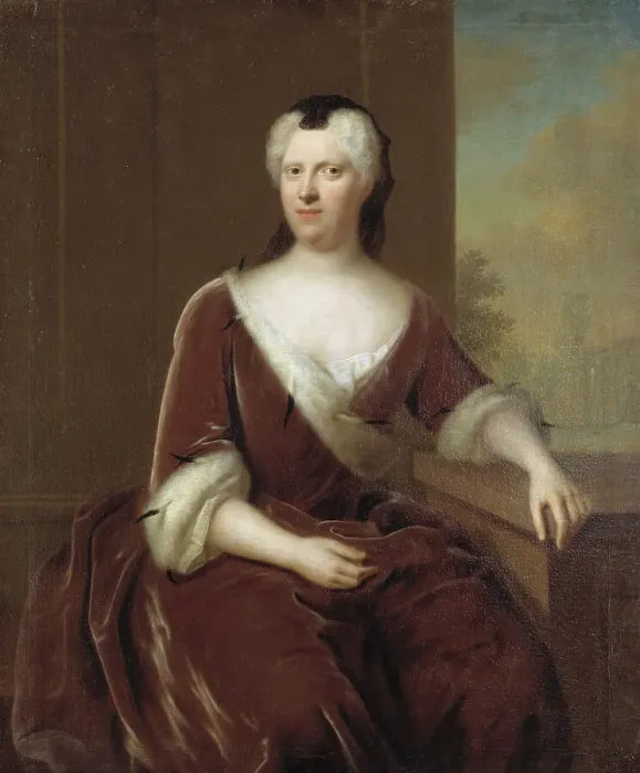 Framed Print : Fredrika Albertina, 1682-1755, Duchess, 18th century. Creator: Balthasar Denner Framed Print : Fredrika Albertina, 1682-1755, Duchess, 18th century. Creator: Balthasar Denner