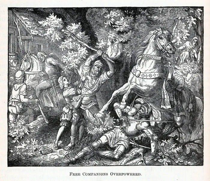 Framed Print : Free Companions Overpowered, 1882. Artist: Anonymous Framed Print : Free Companions Overpowered, 1882. Artist: Anonymous