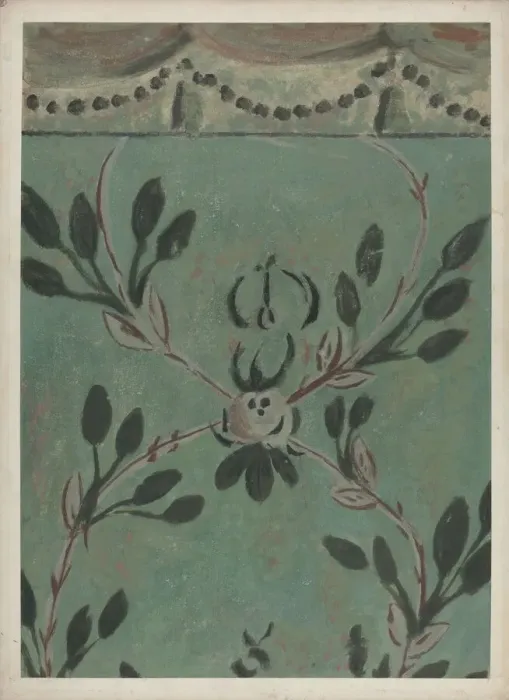 Framed Print : Free Hand Wall Decoration, 1935 / 1942. Creator: Michael Lauretano Framed Print : Free Hand Wall Decoration, 1935 / 1942. Creator: Michael Lauretano