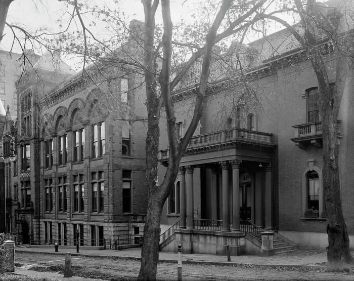 Framed Print : Free Public Library, Worcester, Mass. between 1905 and 1915. Creator: Unknown Framed Print : Free Public Library, Worcester, Mass. between 1905 and 1915. Creator: Unknown