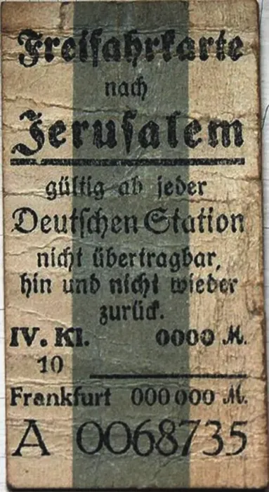 Framed Print : Free ticket to Jerusalem, c. 1900 Framed Print : Free ticket to Jerusalem, c. 1900