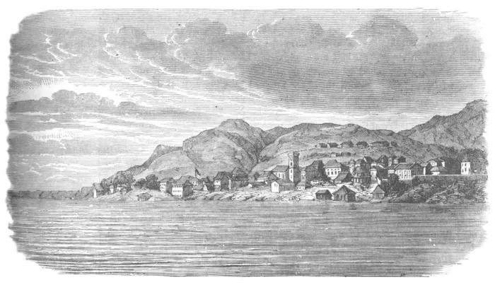 Framed Print : Free-Town, Sierra Leone, c1881-85 Framed Print : Free-Town, Sierra Leone, c1881-85