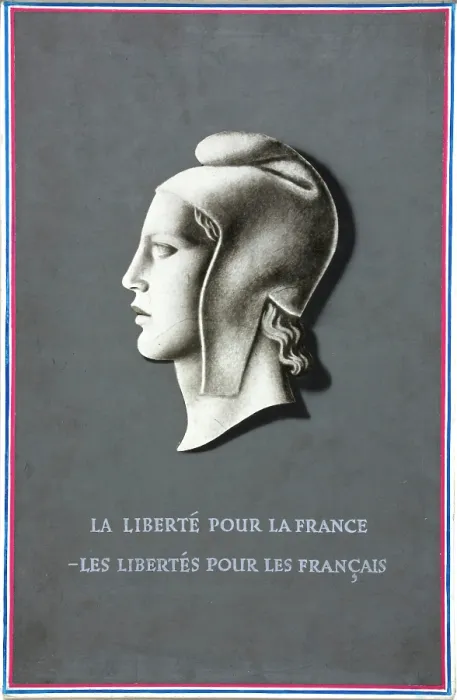 Framed Print : Freedom for France - freedom for the French, World War II poster, 1940. Creator: Unknown. Freedom for France - freedom for the French, World War II poster, 1940 Framed Print : Freedom for France - freedom for the French, World War II poster, 1940. Creator: Unknown. Freedom for France - freedom for the French, World War II poster, 1940