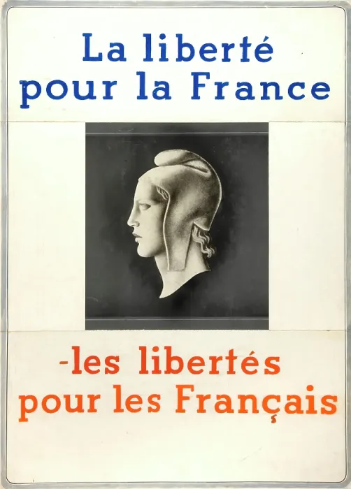 Framed Print : Freedom for France - freedom for the French, World War II poster, 1940. Creator: Unknown. Freedom for France - freedom for the French, World War II poster, 1940 Framed Print : Freedom for France - freedom for the French, World War II poster, 1940. Creator: Unknown. Freedom for France - freedom for the French, World War II poster, 1940