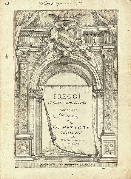 Freggi Dell'Architettura, published 1645. Creator: Agostino Mitelli
