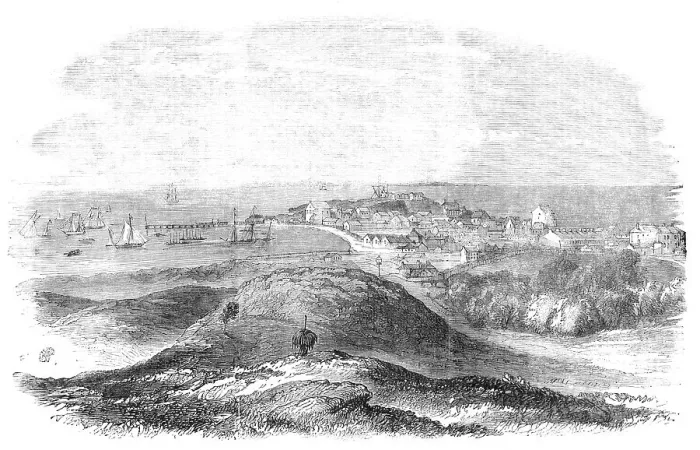 Framed Print : Fremantle in Western Australia: Rottnest Island, the Proposed New Convict Establishment... 1857. Creator: Unknown Framed Print : Fremantle in Western Australia: Rottnest Island, the Proposed New Convict Establishment... 1857. Creator: Unknown