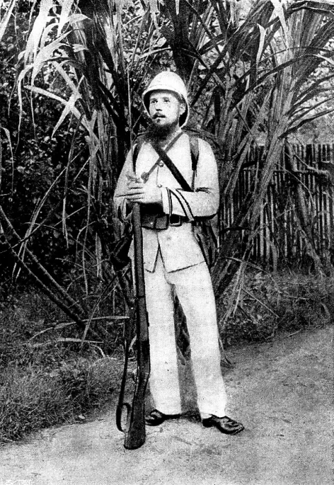 Framed Print : French Aggressions in West Africa: types of French and native soldiery engaged in the advance, 1898. Creator: Unknown Framed Print : French Aggressions in West Africa: types of French and native soldiery engaged in the advance, 1898. Creator: Unknown
