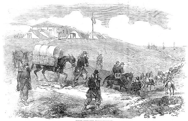 French Ambulances, before Sebastopol, 1854. Creator: Unknown