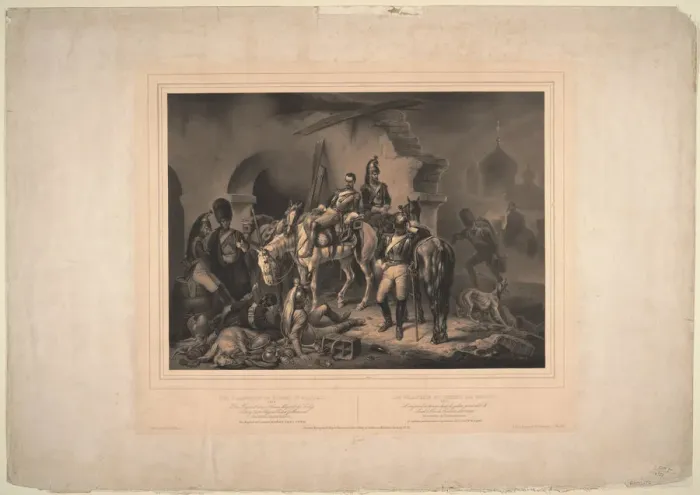 Framed Print : The French Army in the Moscow Kremlin, 1830. Artist: Woelffle, Johannes (1807-1893) Framed Print : The French Army in the Moscow Kremlin, 1830. Artist: Woelffle, Johannes (1807-1893)