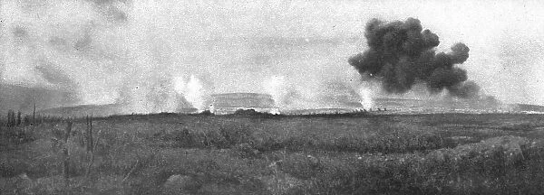 French Attack North of Hurtebise; Triggered assault waves of the 152nd... Creator: Unknown