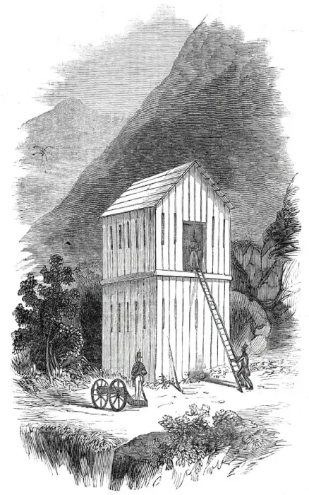 Framed Print : The French block house prison, in which Mr. Pritchard was confined, 1844 Framed Print : The French block house prison, in which Mr. Pritchard was confined, 1844