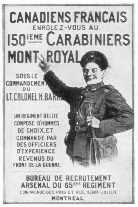 Framed Print : A French Canadian army recruitment poster, 1914 Framed Print : A French Canadian army recruitment poster, 1914