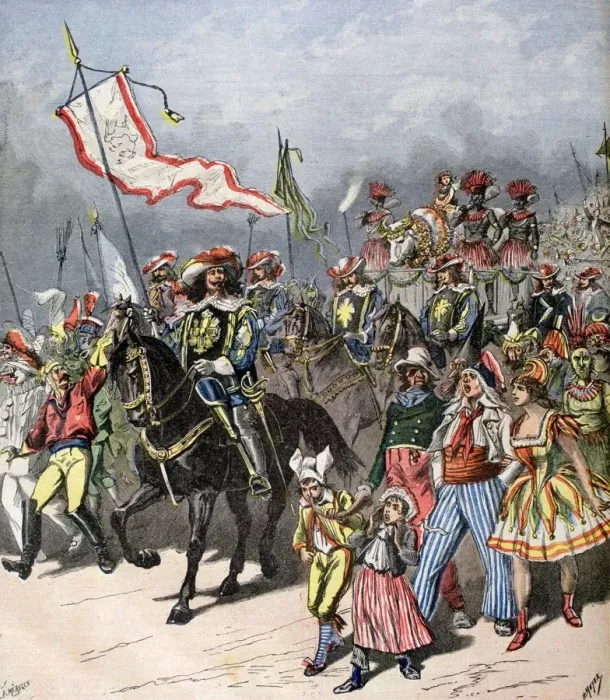 Framed Print : French carnival of the fattened ox, in former times, 1891. Artist: Henri Meyer Framed Print : French carnival of the fattened ox, in former times, 1891. Artist: Henri Meyer