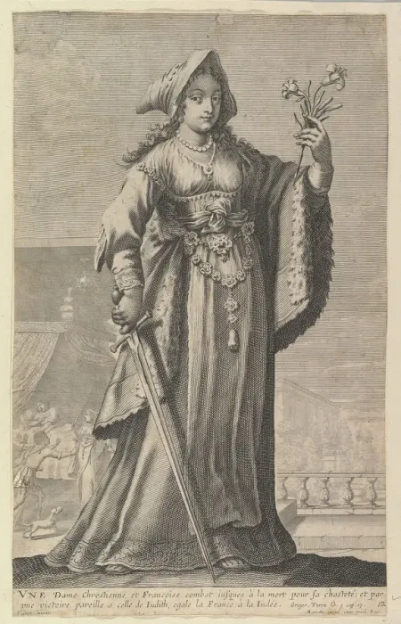 Framed Print : A French Christian Woman (Une Dame Chretienne et Francaise), 1647 Framed Print : A French Christian Woman (Une Dame Chretienne et Francaise), 1647
