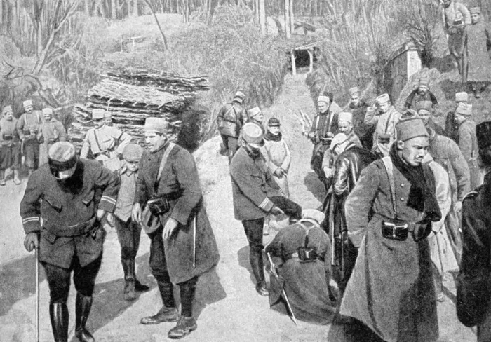 Framed Print : French colonial soldiers in Picardy, France, World War I, 1915 Framed Print : French colonial soldiers in Picardy, France, World War I, 1915