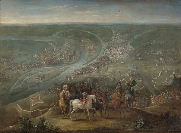 French Commanders at the Siege of Rheinberg, 1672, c.1675. Creator: Lambert de Hondt II