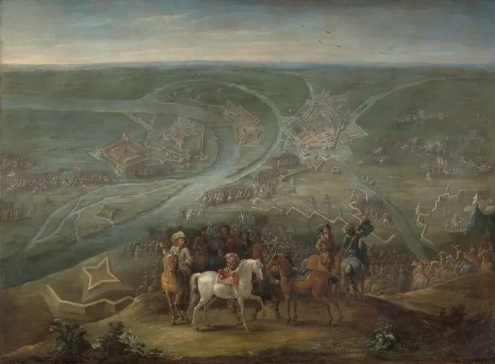 Framed Print : French Commanders at the Siege of Rheinberg, 1672, c.1675. Creator: Lambert de Hondt II Framed Print : French Commanders at the Siege of Rheinberg, 1672, c.1675. Creator: Lambert de Hondt II