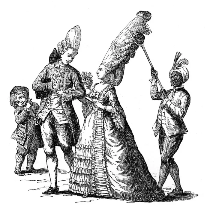 Framed Print : French Costume, (1885) Framed Print : French Costume, (1885)
