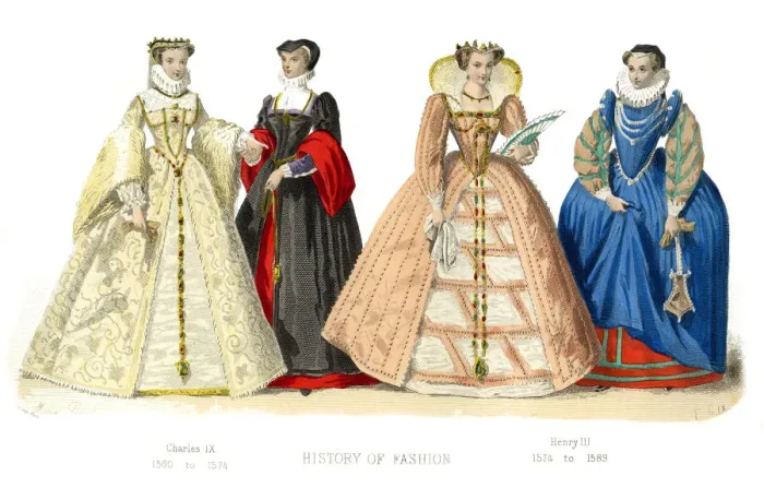 Framed Print : French costume: Charles IX, Henry III, (1882) Framed Print : French costume: Charles IX, Henry III, (1882)