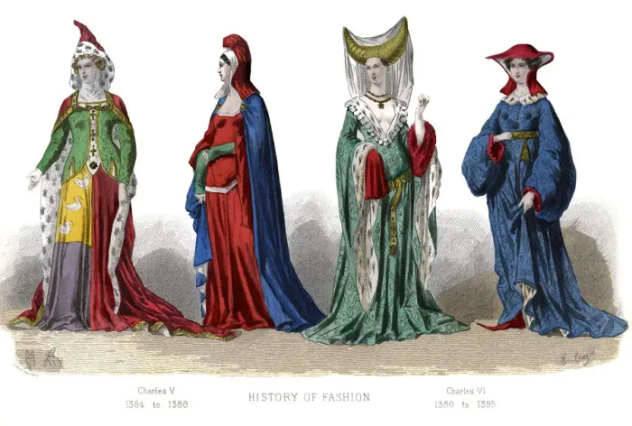 Framed Print : French costume: Charles V, Charles VI, (1882) Framed Print : French costume: Charles V, Charles VI, (1882)