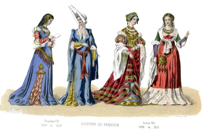 Framed Print : French costume: Charles VIII, Louis XII, (1882)