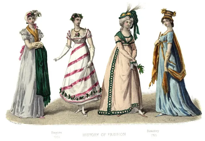 Framed Print : French costume: Empire, (1882) Framed Print : French costume: Empire, (1882)