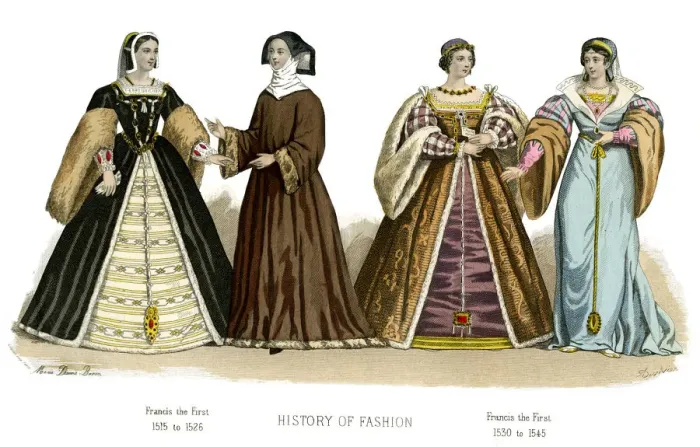 Framed Print : French costume: Francis I, (1882)
