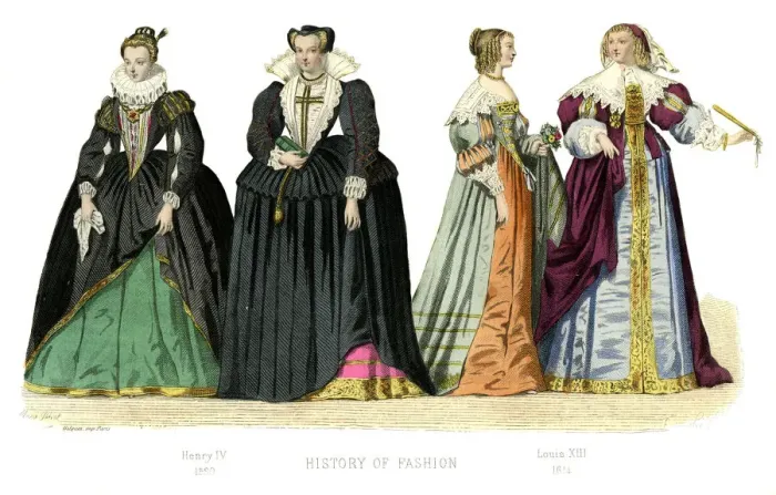 Framed Print : French costume: Henry IV, Louis XIII, (1882) Framed Print : French costume: Henry IV, Louis XIII, (1882)