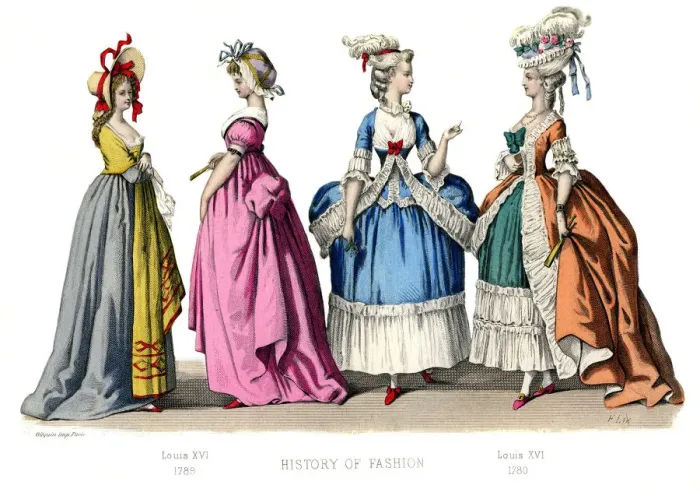Framed Print : French costume: Louis XVI, (1882) Framed Print : French costume: Louis XVI, (1882)