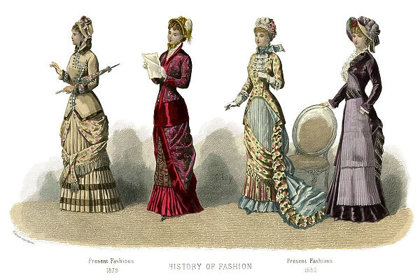 French costume: Present Fashions, (1882)