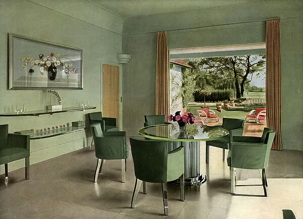 A French dining room, 1938