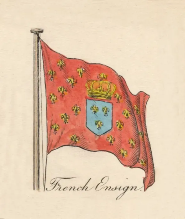 Framed Print : French Ensign, 1838 Framed Print : French Ensign, 1838