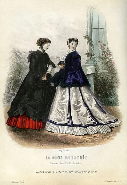 French fashions of the 19th century, 1866 (1938)