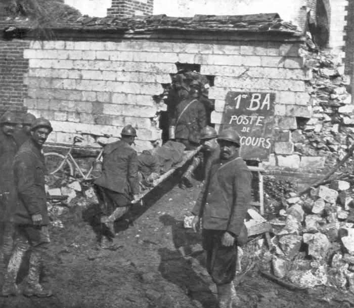 Framed Print : French field hospital near Moreuil, Picardy, France, 1918 Framed Print : French field hospital near Moreuil, Picardy, France, 1918