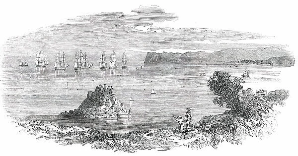 French Fleet in Torbay, 1850. Creator: Unknown
