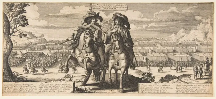 Framed Print : The French Forces: Louis XIII and Gaston d Orleans, ca. 1630. Creator: Abraham Bosse Framed Print : The French Forces: Louis XIII and Gaston d Orleans, ca. 1630. Creator: Abraham Bosse
