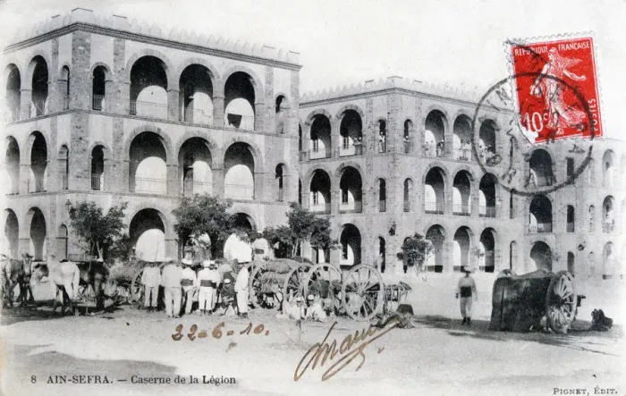Framed Print : French Foreign Legion barracks, Ain-Sefra, Algeria, 1910. Artist: Pignet Framed Print : French Foreign Legion barracks, Ain-Sefra, Algeria, 1910. Artist: Pignet