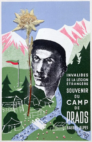 French Foreign Legion postcard, 20th century