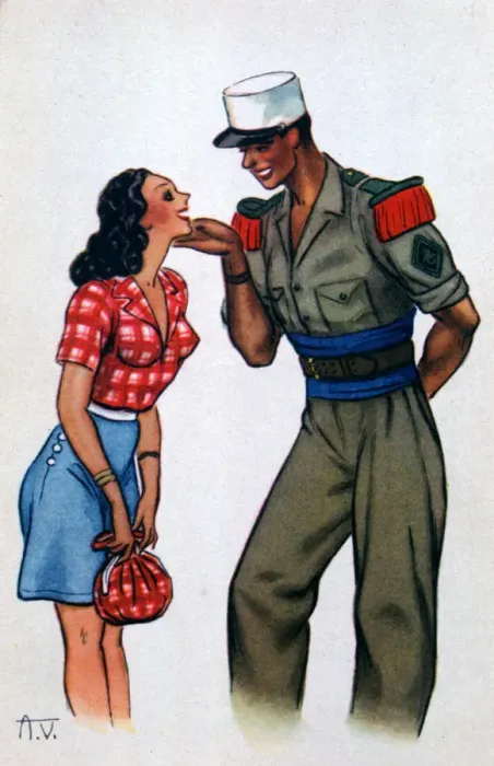 Framed Print : French Foreign Legion postcard, 20th century Framed Print : French Foreign Legion postcard, 20th century