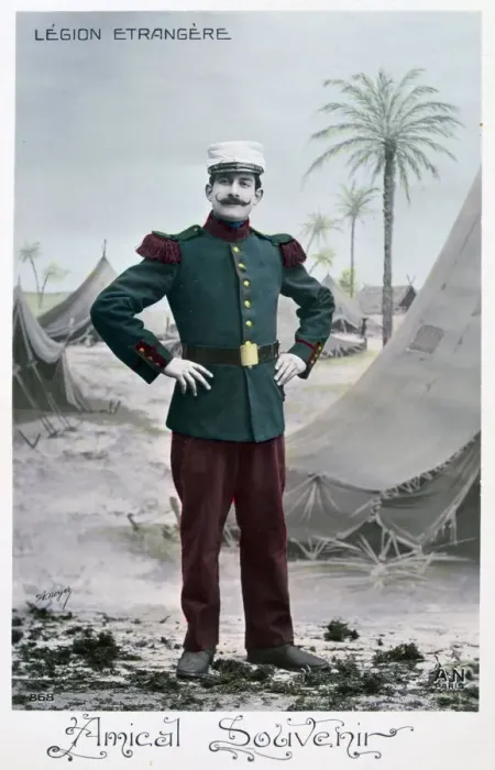 Framed Print : French Foreign Legion postcard, c1900 Framed Print : French Foreign Legion postcard, c1900