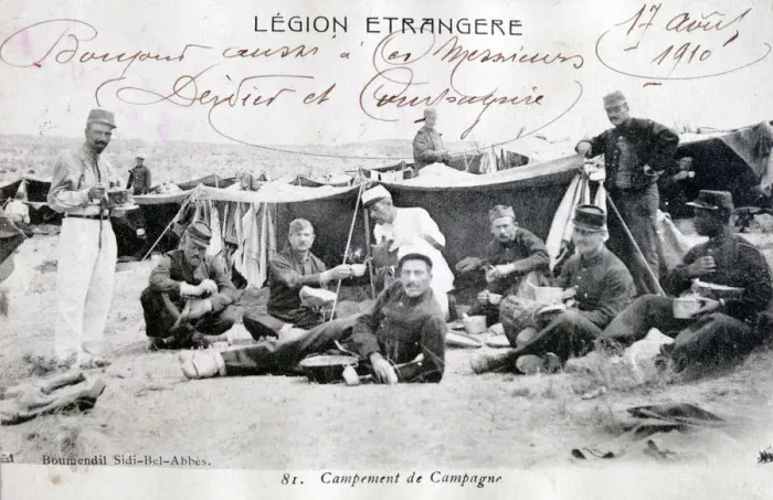 Framed Print : French Foreign Legion, Sidi Bel Abbes, Algeria, 1910. Artist: Boumendil