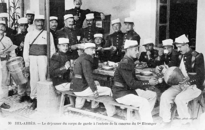 Framed Print : French Foreign Legion, Sidi Bel Abbes, Algeria, 20th century. Artist: J Geiser Framed Print : French Foreign Legion, Sidi Bel Abbes, Algeria, 20th century. Artist: J Geiser