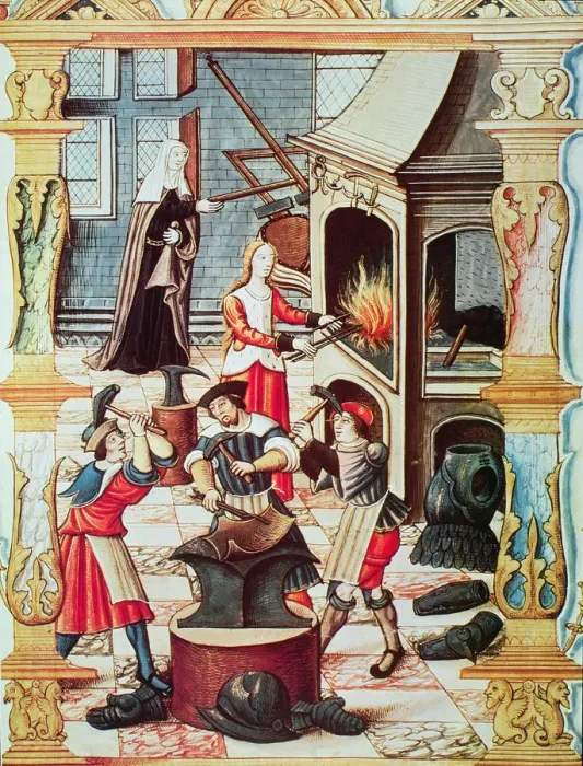 Framed Print : A French forging, 15th century Framed Print : A French forging, 15th century